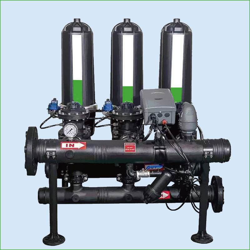 Automatic backwash laminated filter